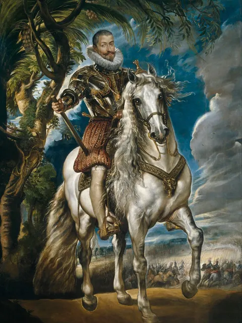 Equestrian portrait of Francisco Gómez de Sandoval-Rojas y Borjas, Duque de Lerma by Peter Paul Rubens, 1603
