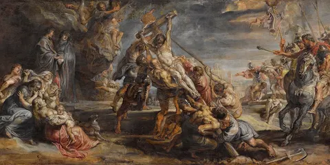 The elevation of the cross by Peter Paul Rubens, c. 1638