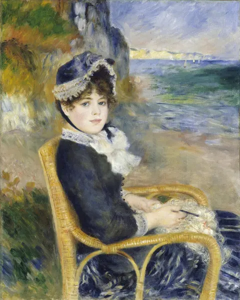 By the Seashore by Pierre-Auguste Renoir, 1883