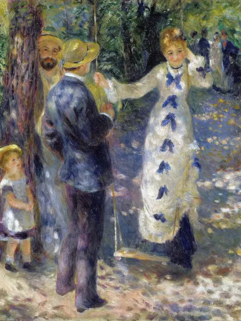 La Balançoire by Pierre-Auguste Renoir, 1876