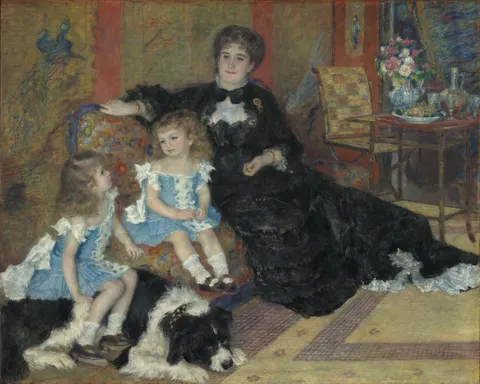 Madame Georges Charpentier and Her Children, Georgette-Berthe and Paul-Émile-Charles by Pierre-Auguste Renoir, 1878