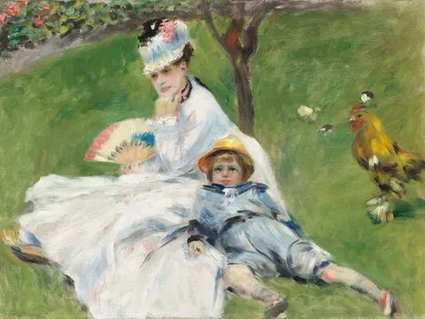 Madame Monet and Her Son by Pierre-Auguste Renoir, 1874