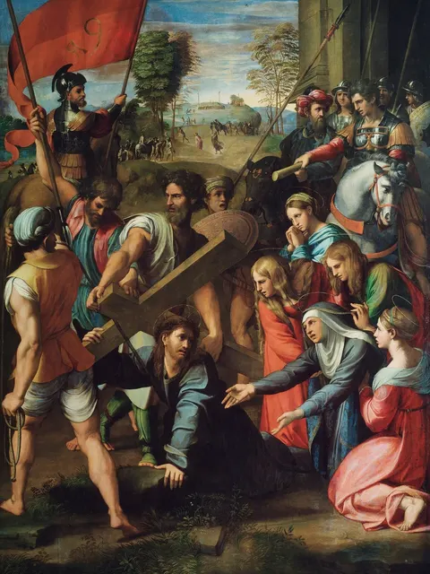 Christ Falling on the Way to Calvary by Raphael, 1515–1516