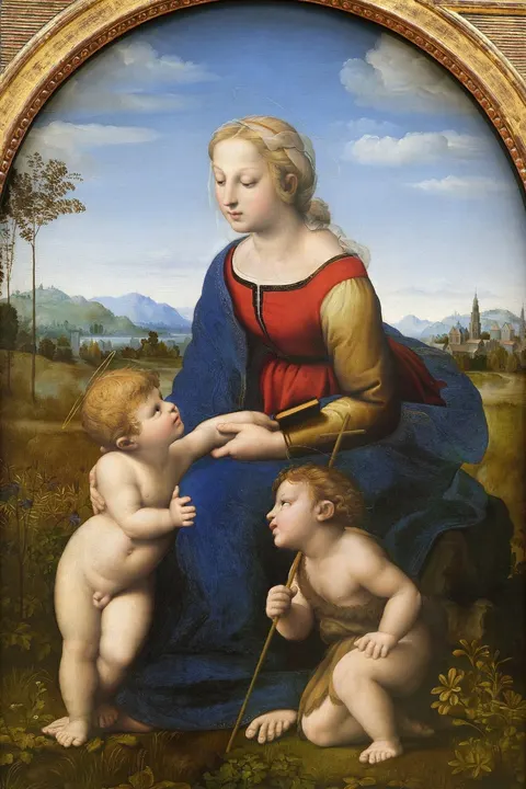Madonna with Child and St John by Raphael, 1500s