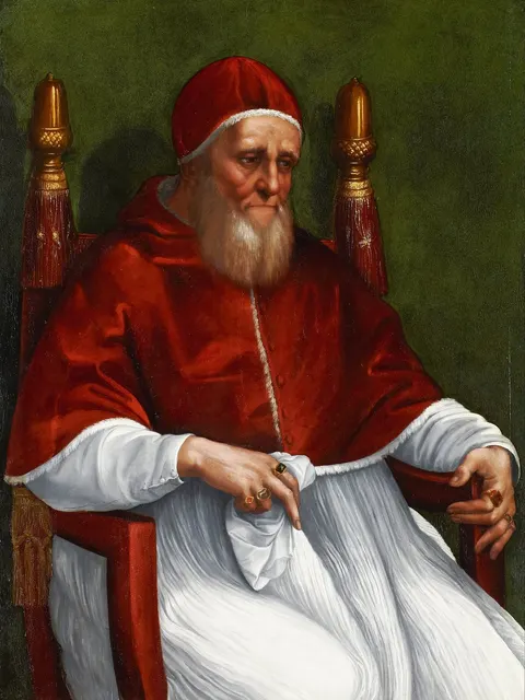 Portrait of Pope Julius II by Raphael, 1511–1512