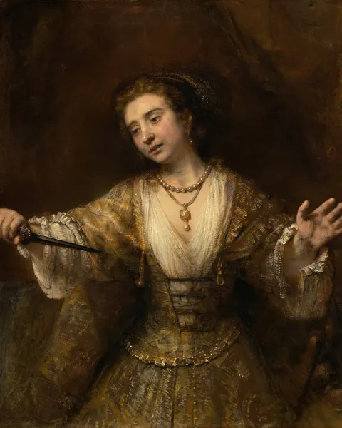 Lucretia by Rembrandt, 1664