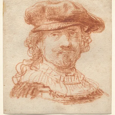 Self-Portrait by Rembrandt, c. 1637