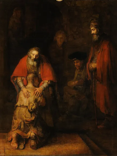 The Return of the Prodigal Son by Rembrandt, c. 1668