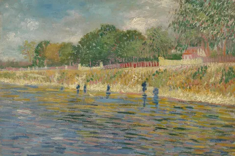 Bank of the Seine by Vincent van Gogh, 1887