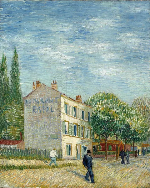 Restaurant Rispal at Asnières by Vincent van Gogh, 1887