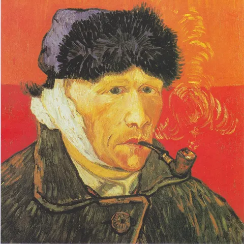 Self-Portrait With a Bandaged Ear by Vincent van Gogh, 1889