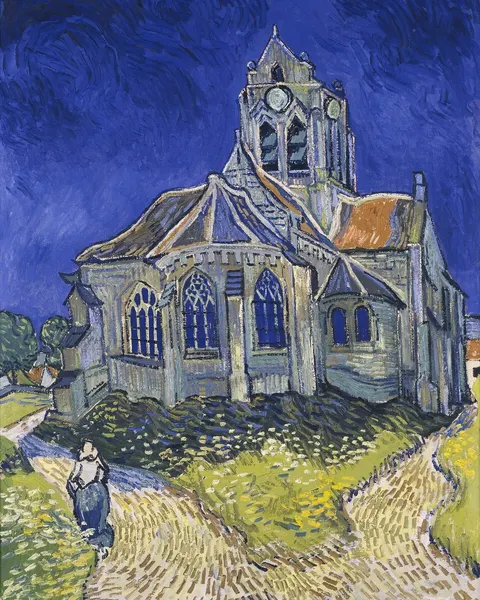The Church at Auvers by Vincent van Gogh, 1890