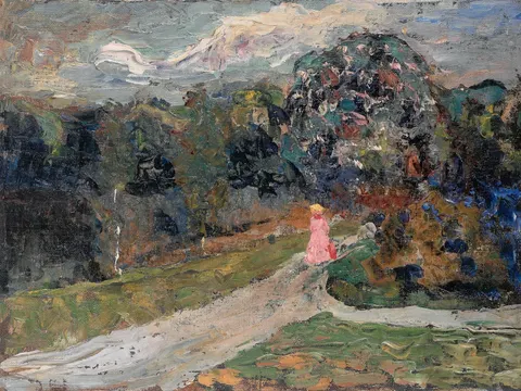 Dusk in an English Garden, Munich by Wassily Kandinsky, c. 1901