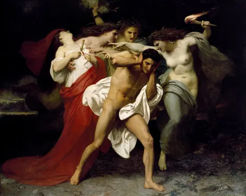 Orestes Pursued by the Furies by William-Adolphe Bouguereau, 1862