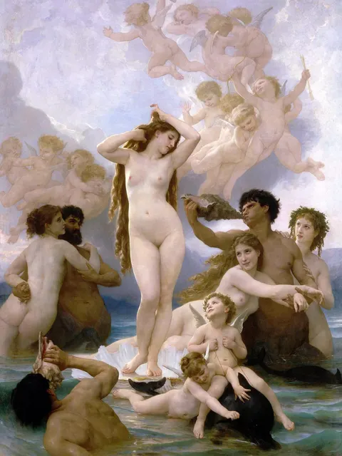 The Birth of Venus by William-Adolphe Bouguereau, 1879