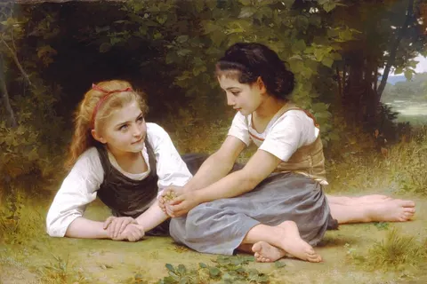 The Nut Gatherers by William-Adolphe Bouguereau, 1882