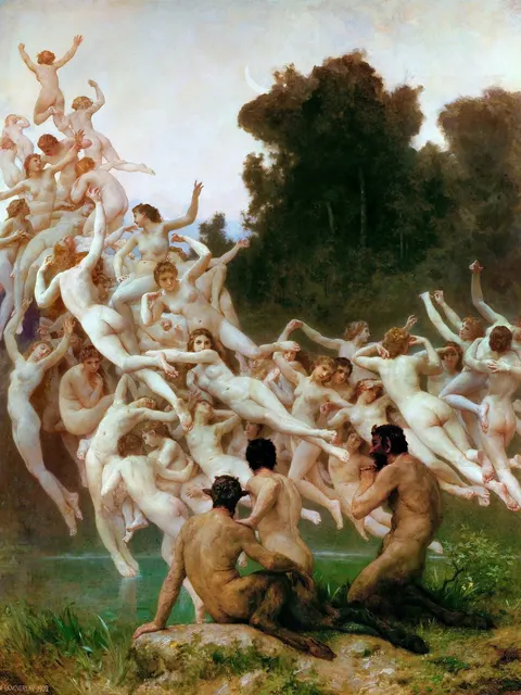 The Oreads by William-Adolphe Bouguereau, 1902
