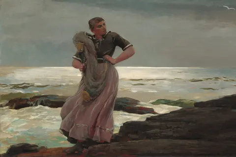 A Light on the Sea by Winslow Homer, 1897