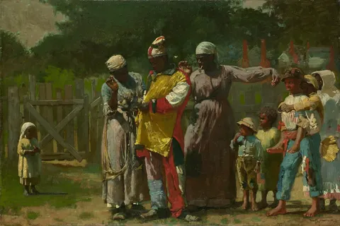 Dressing for the Carnival by Winslow Homer, 1877