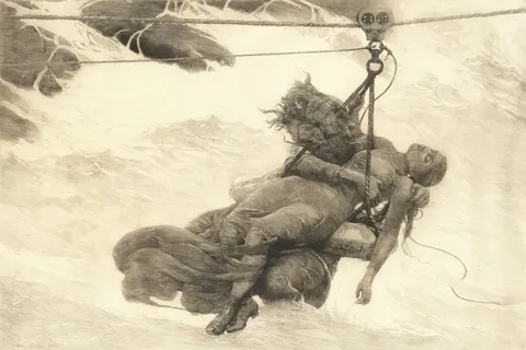Saved by Winslow Homer, 1889