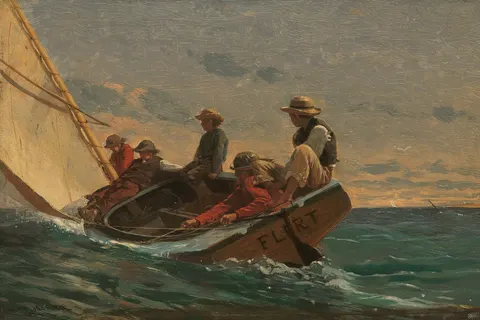 The Flirt by Winslow Homer, 1874