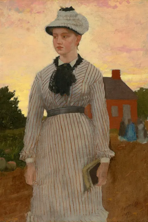The Red School House by Winslow Homer, 1873