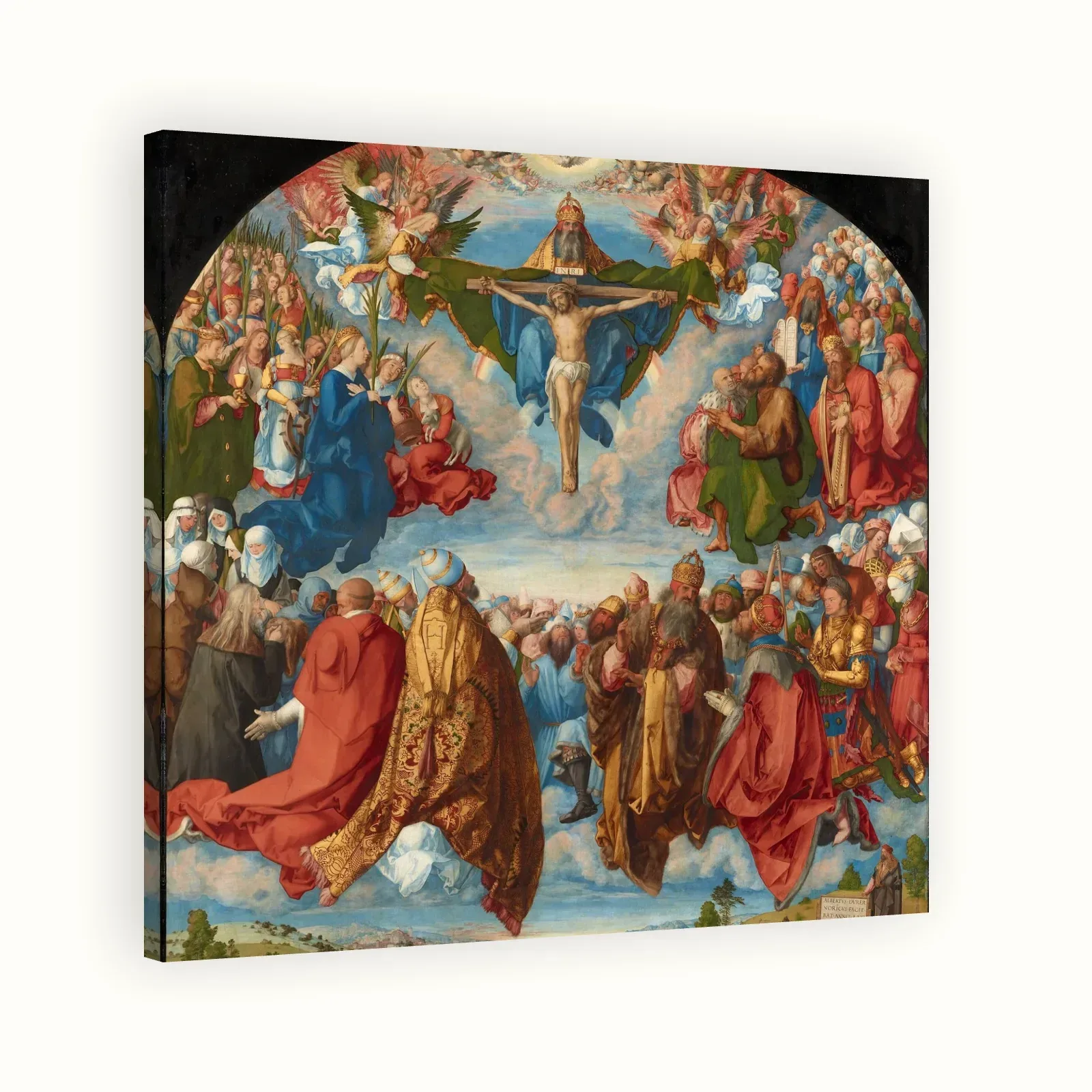 Adoration of the Trinity by Albrecht Dürer, 1511: Stretched canvas