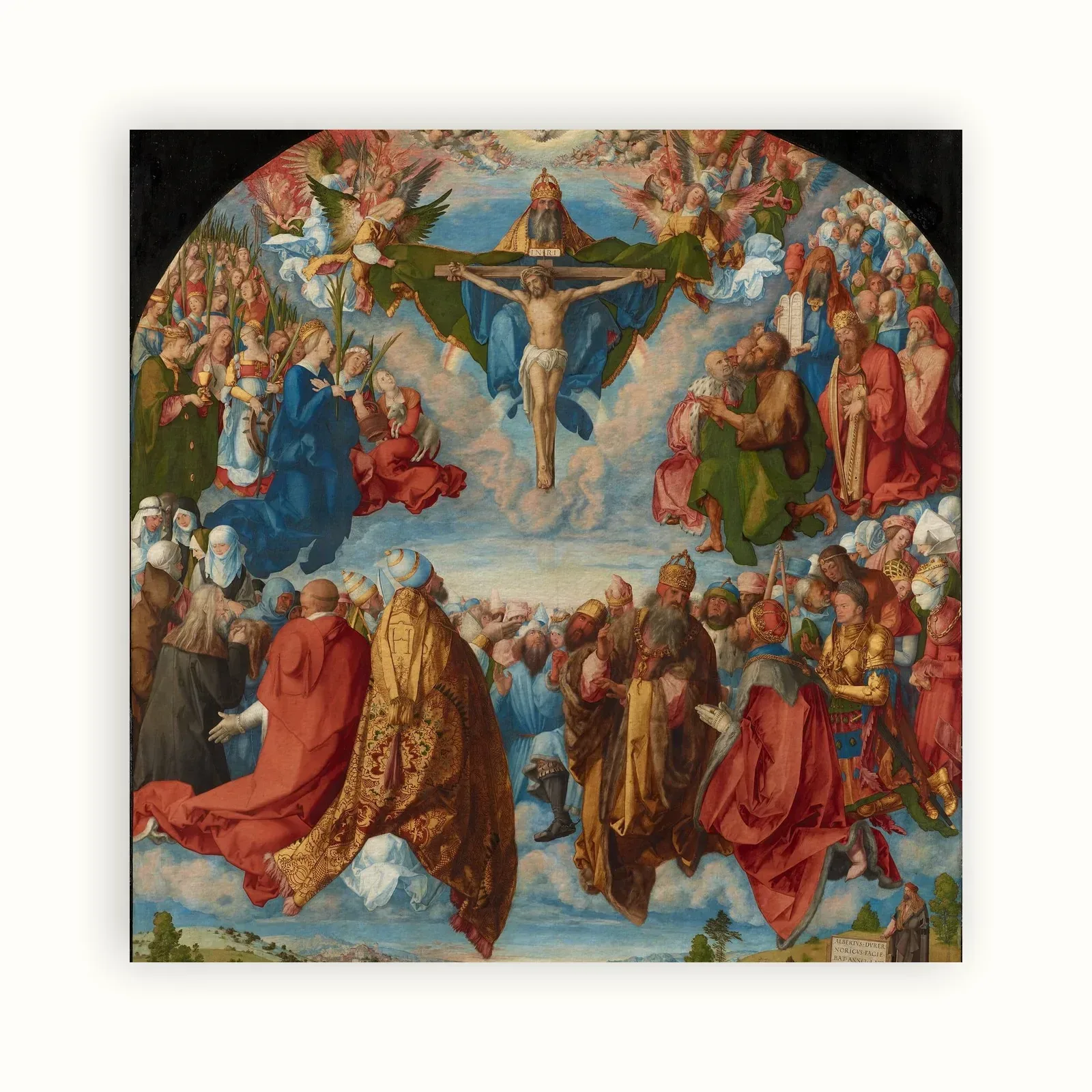Adoration of the Trinity by Albrecht Dürer, 1511: as a fine art print