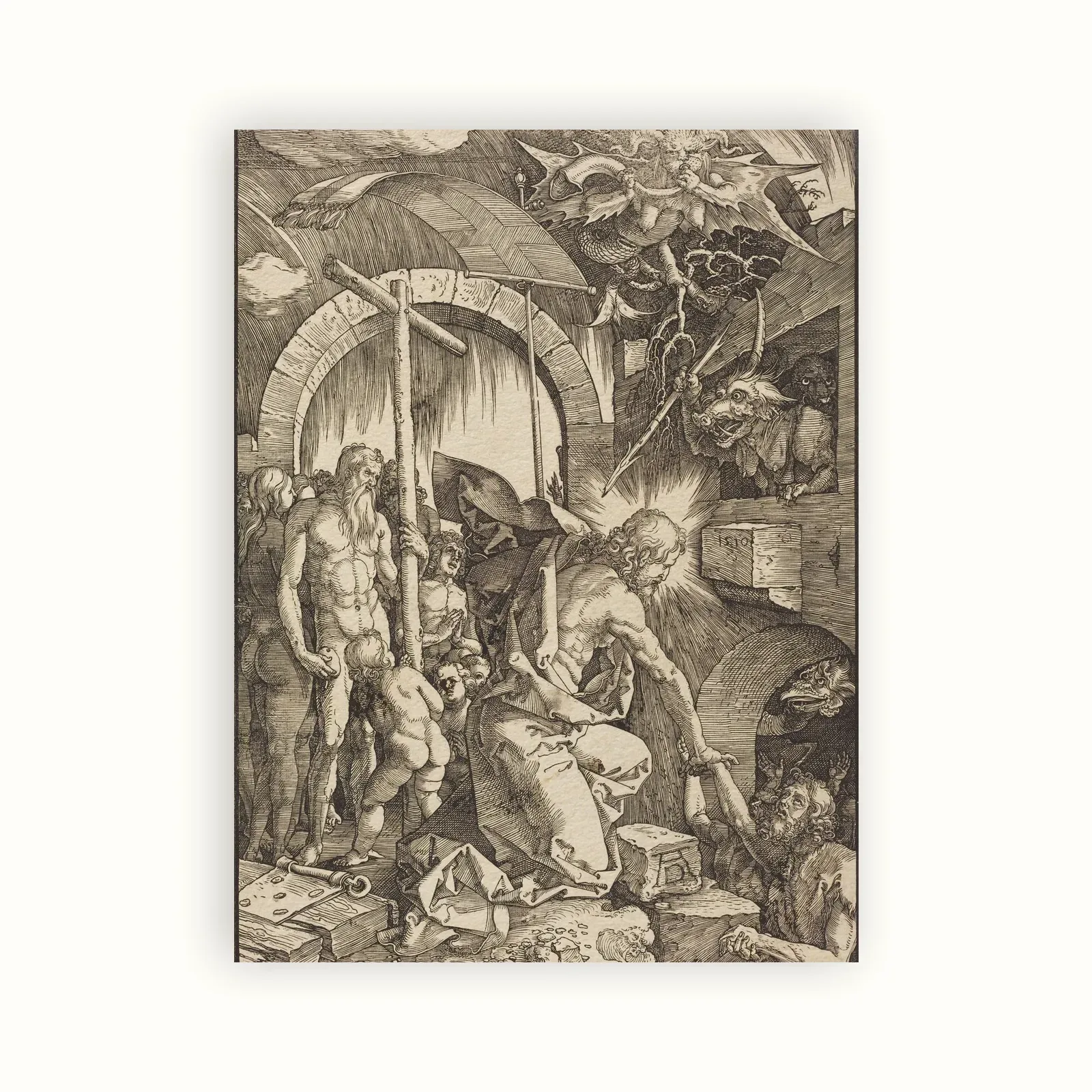 Christ in Limbo by Albrecht Dürer, 1510: as a fine art print