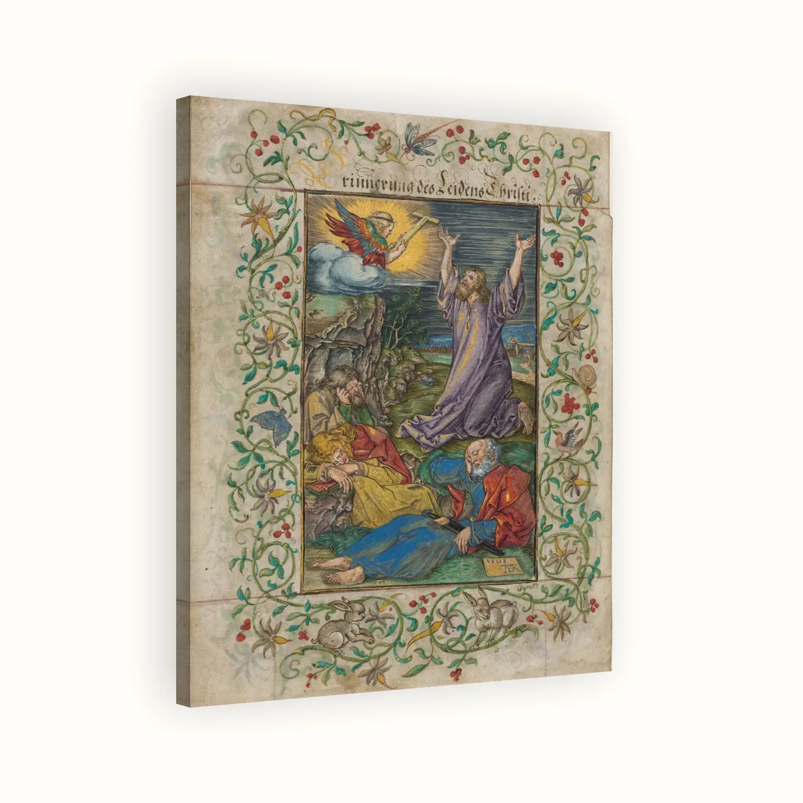 Christ on the Mount of Olives by Albrecht Dürer, 1508 and 1580s: Stretched canvas