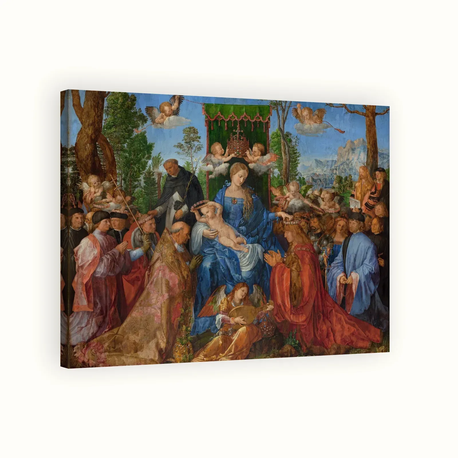Feast of the Rosary by Albrecht Dürer, 1506: Stretched canvas