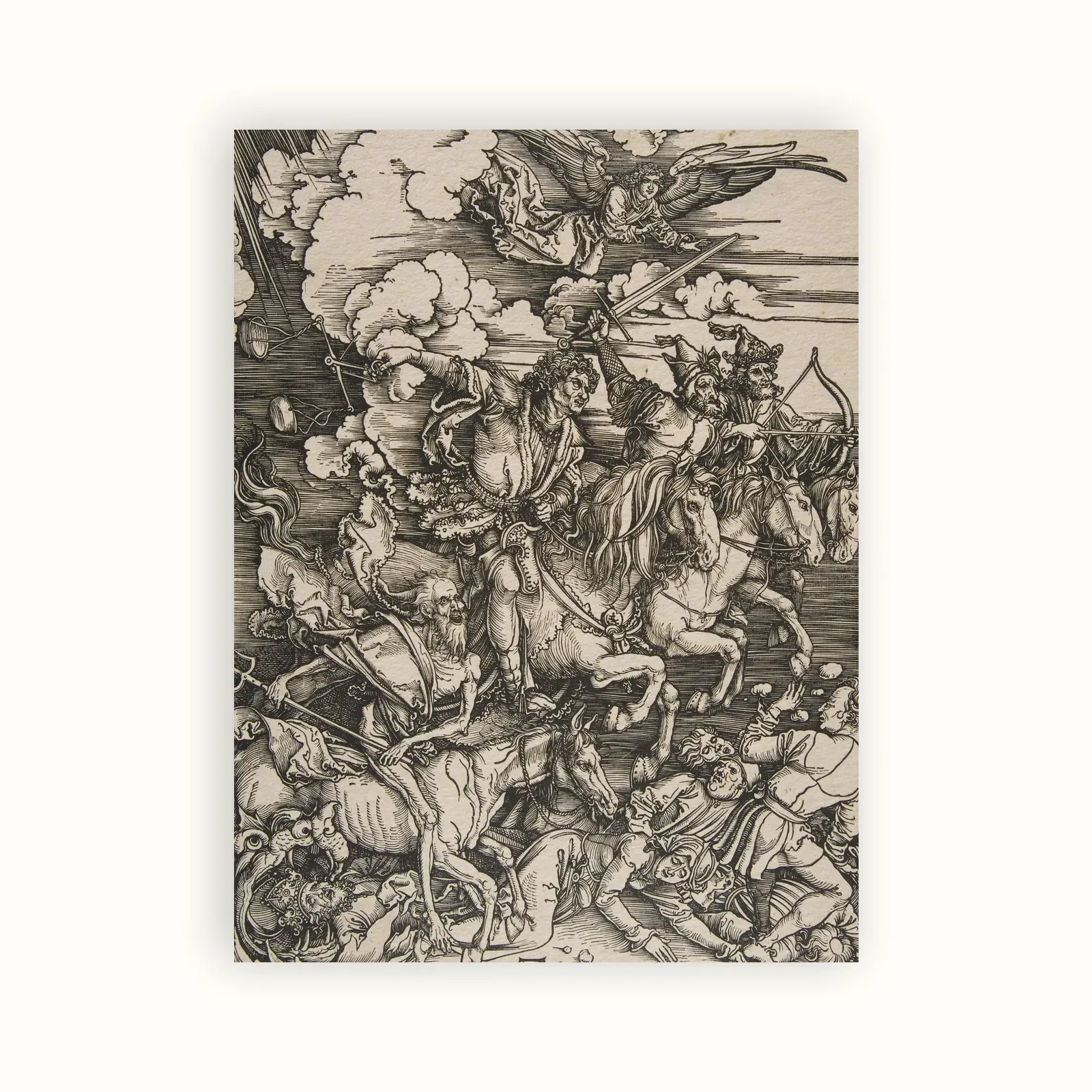 Four Horsemen of the Apocalypse by Albrecht Dürer, c. 1497–1498: as a fine art print