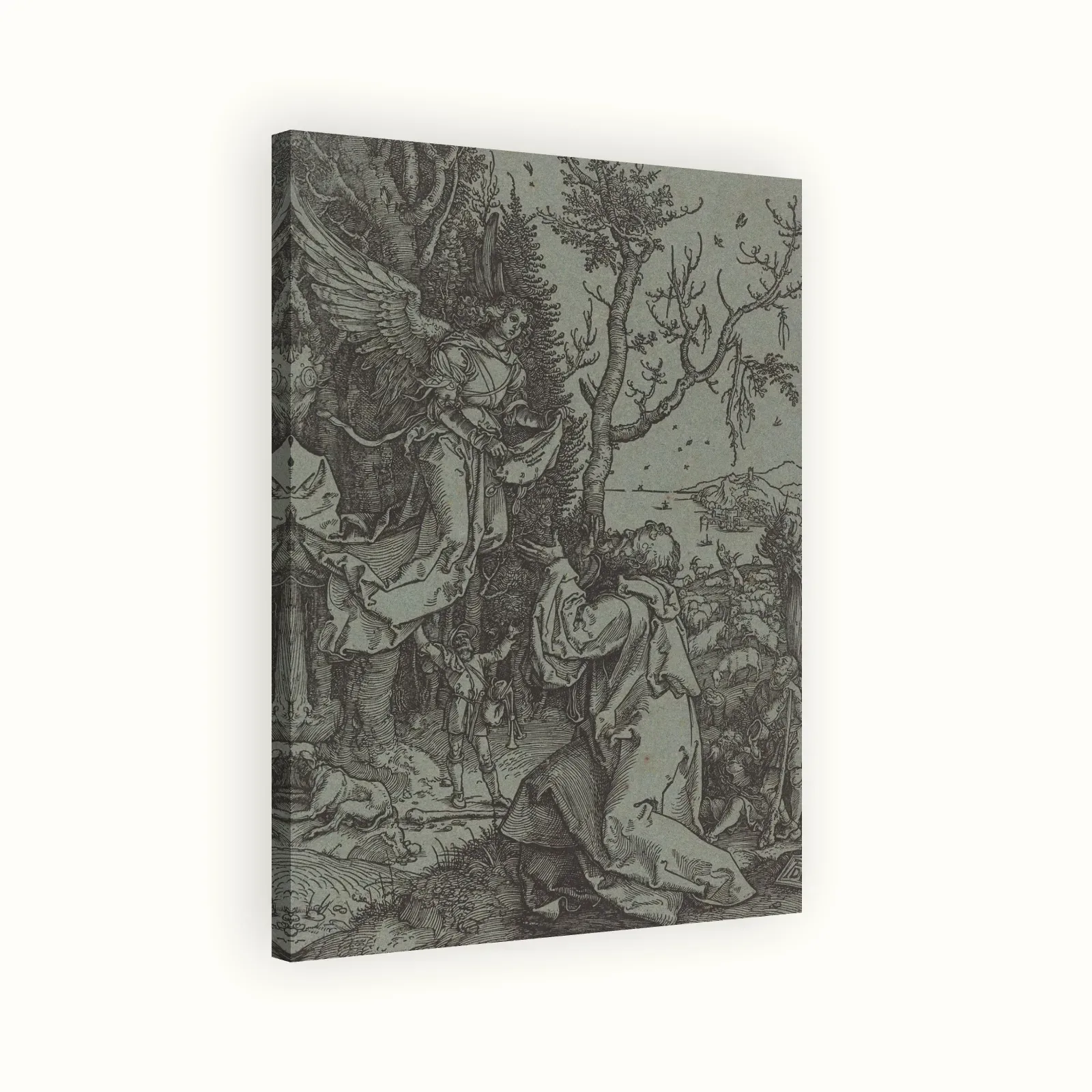 Joachim and the Angel by Albrecht Dürer, c. 1504: Stretched canvas