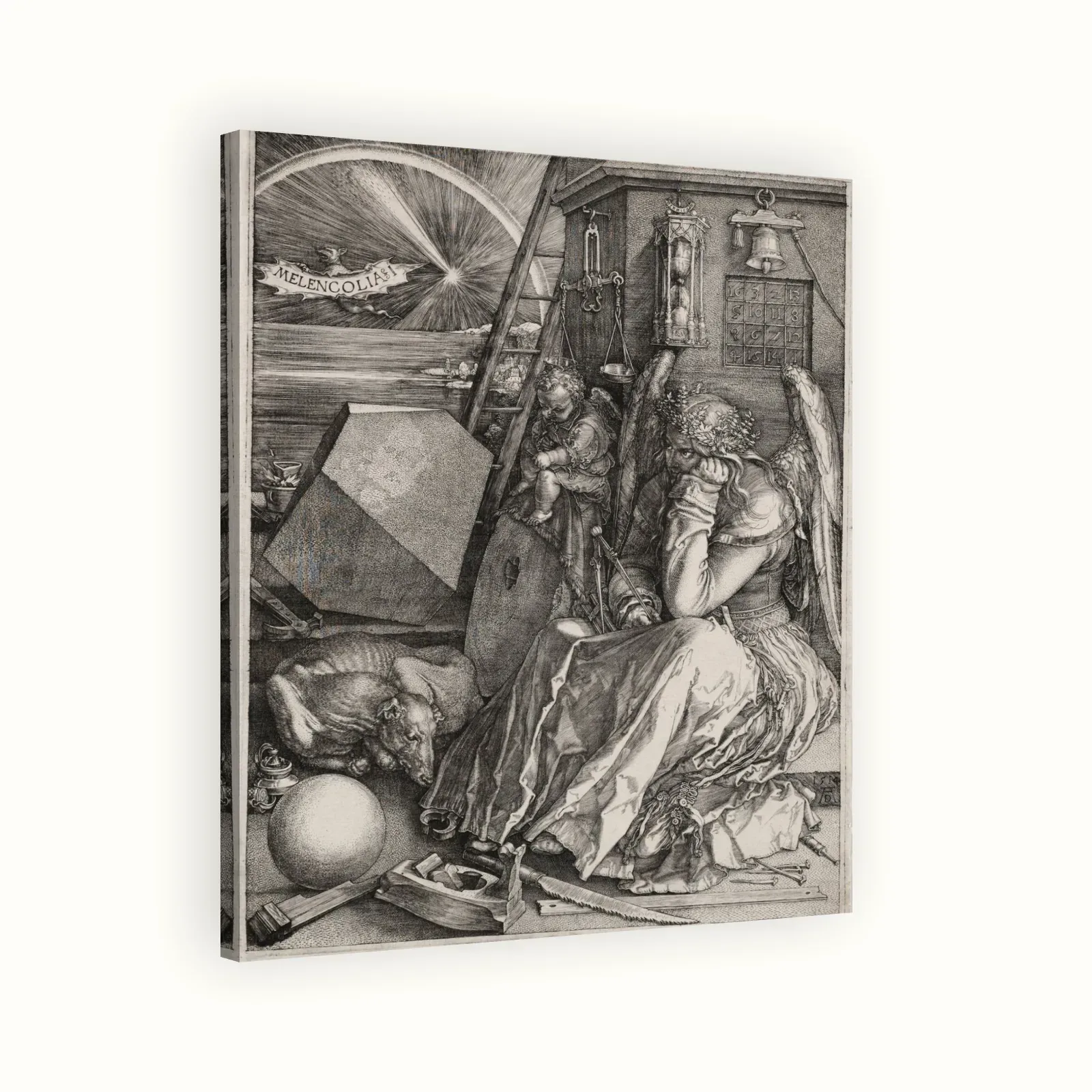 Melencolia I by Albrecht Dürer, 1514: Stretched canvas