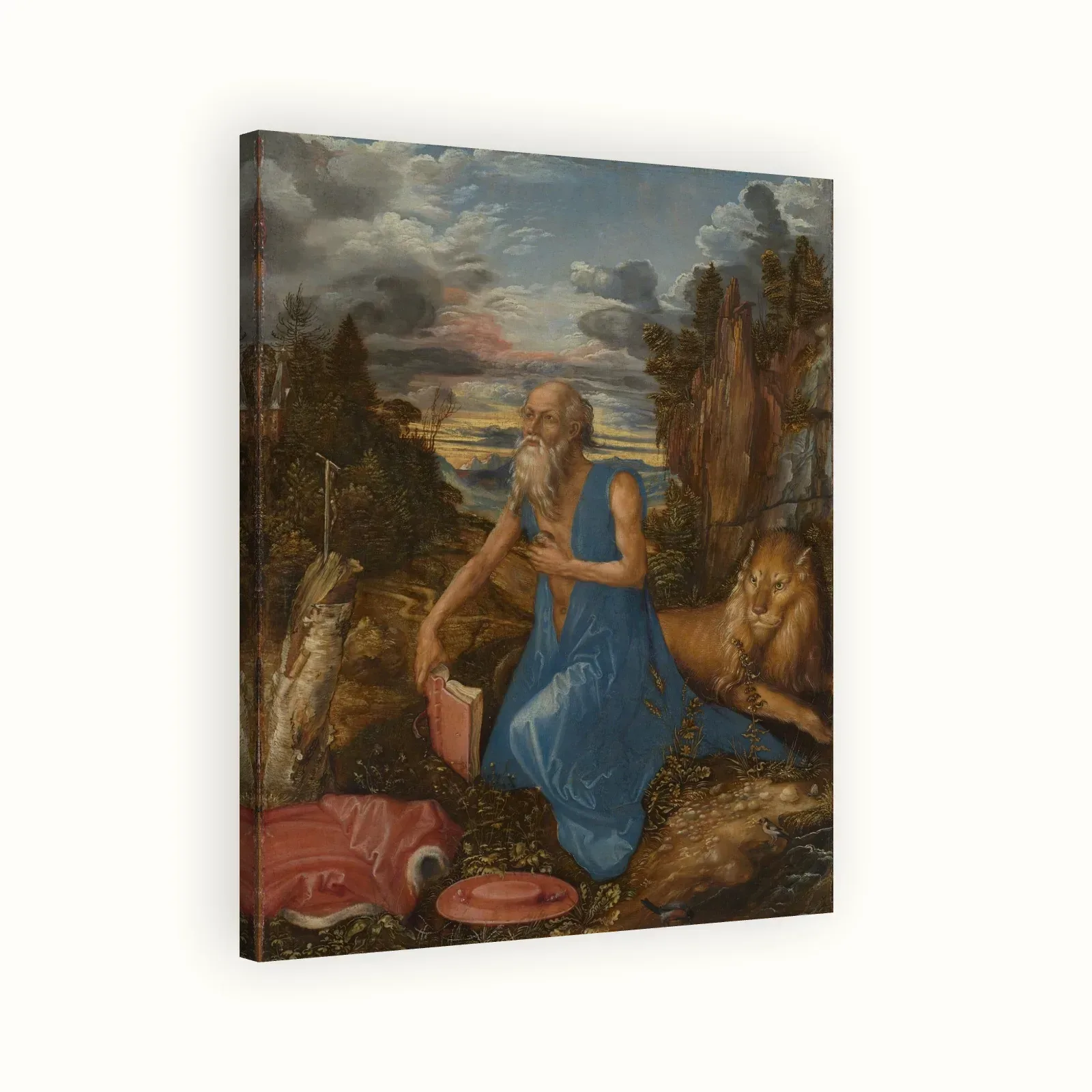 St. Jerome in the Wilderness by Albrecht Dürer, c. 1496: Stretched canvas