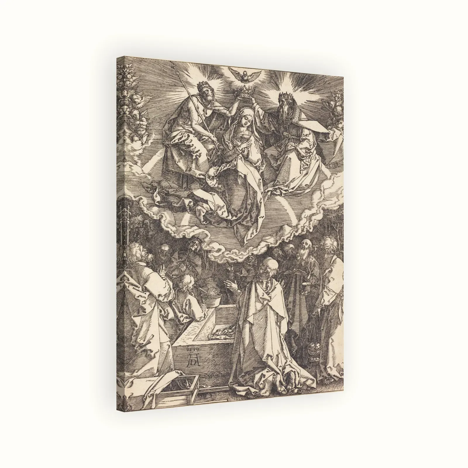 The Assumption and Coronation of the Virgin by Albrecht Dürer, 1510: Stretched canvas