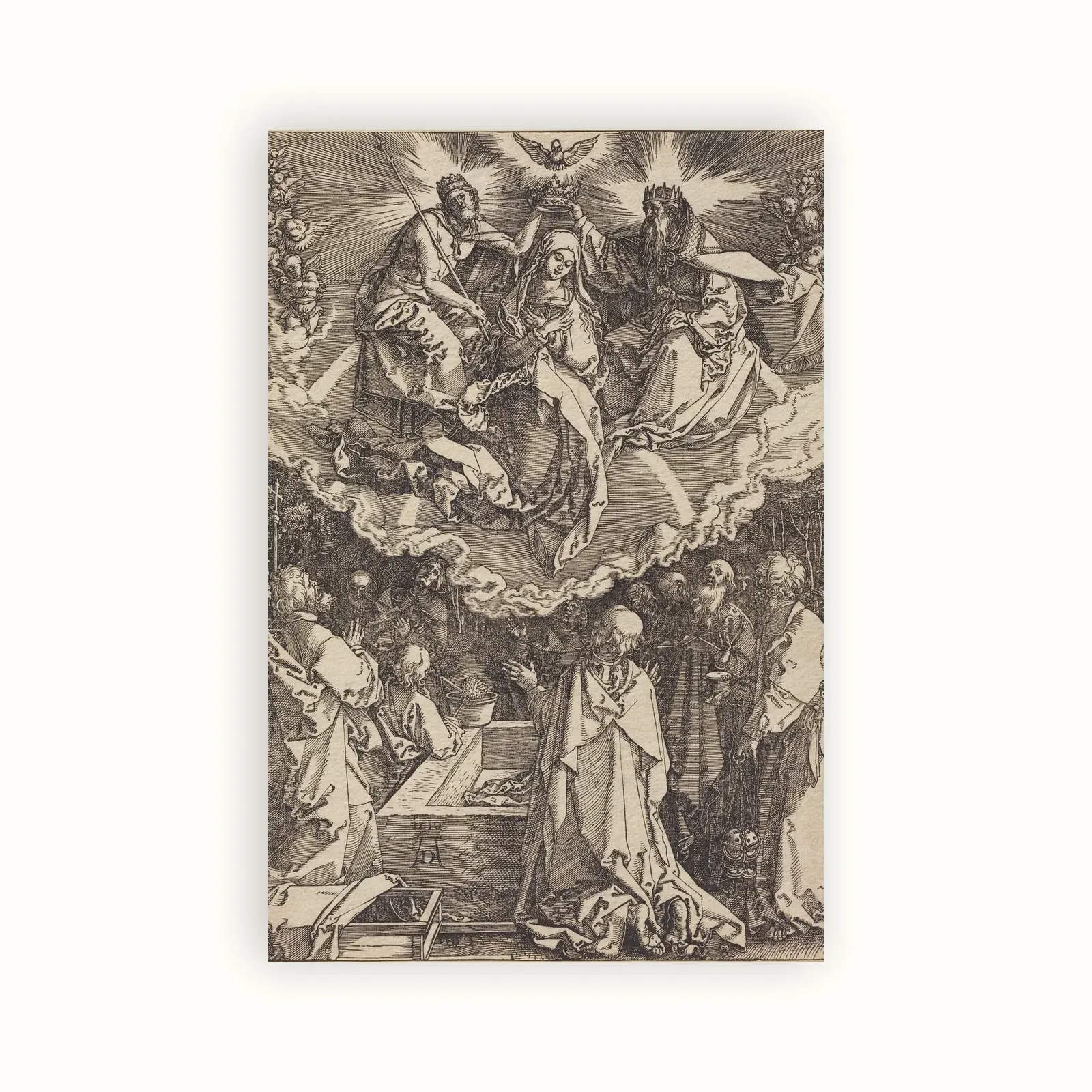 The Assumption and Coronation of the Virgin by Albrecht Dürer, 1510: as a fine art print