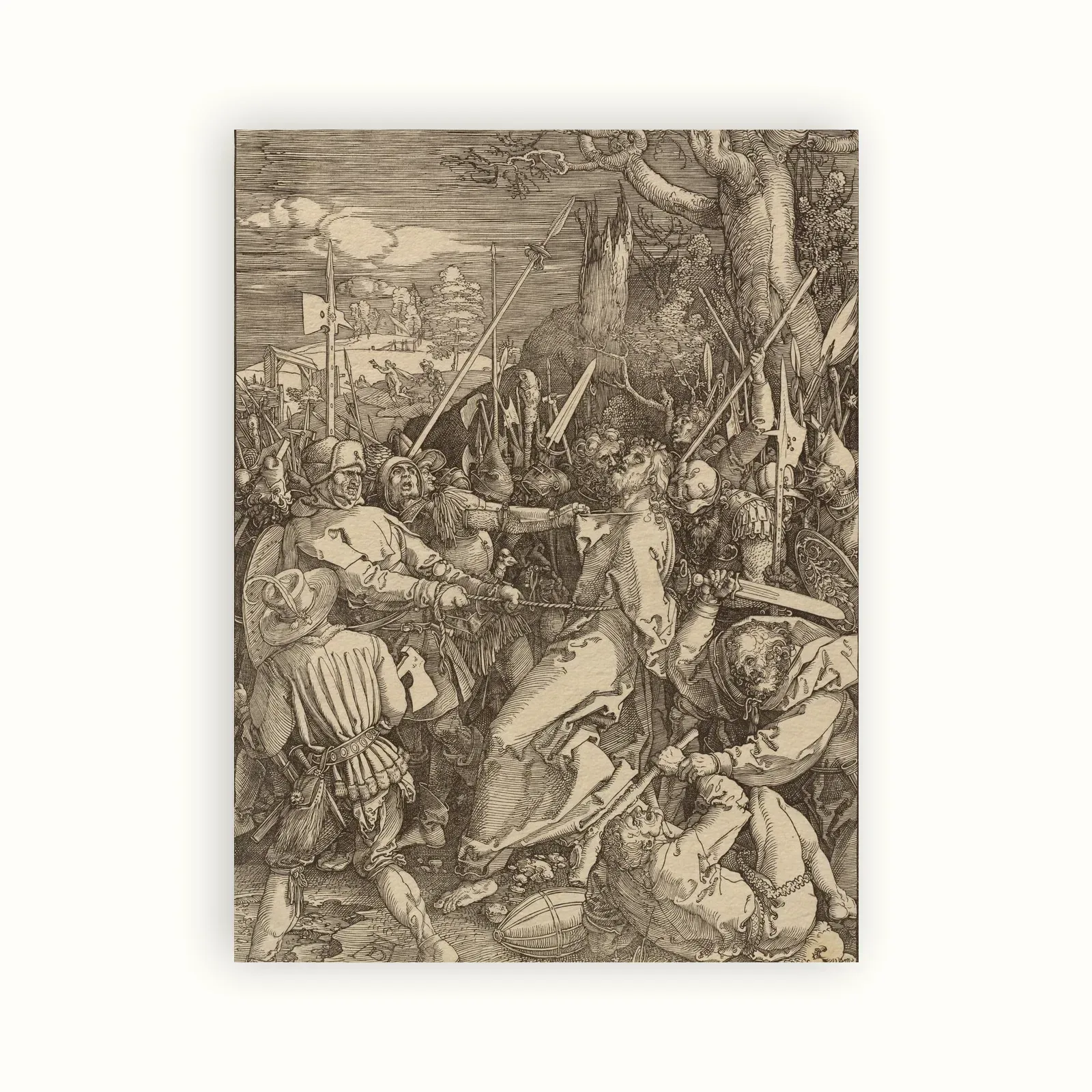 The Betrayal of Christ by Albrecht Dürer, 1510: as a fine art print