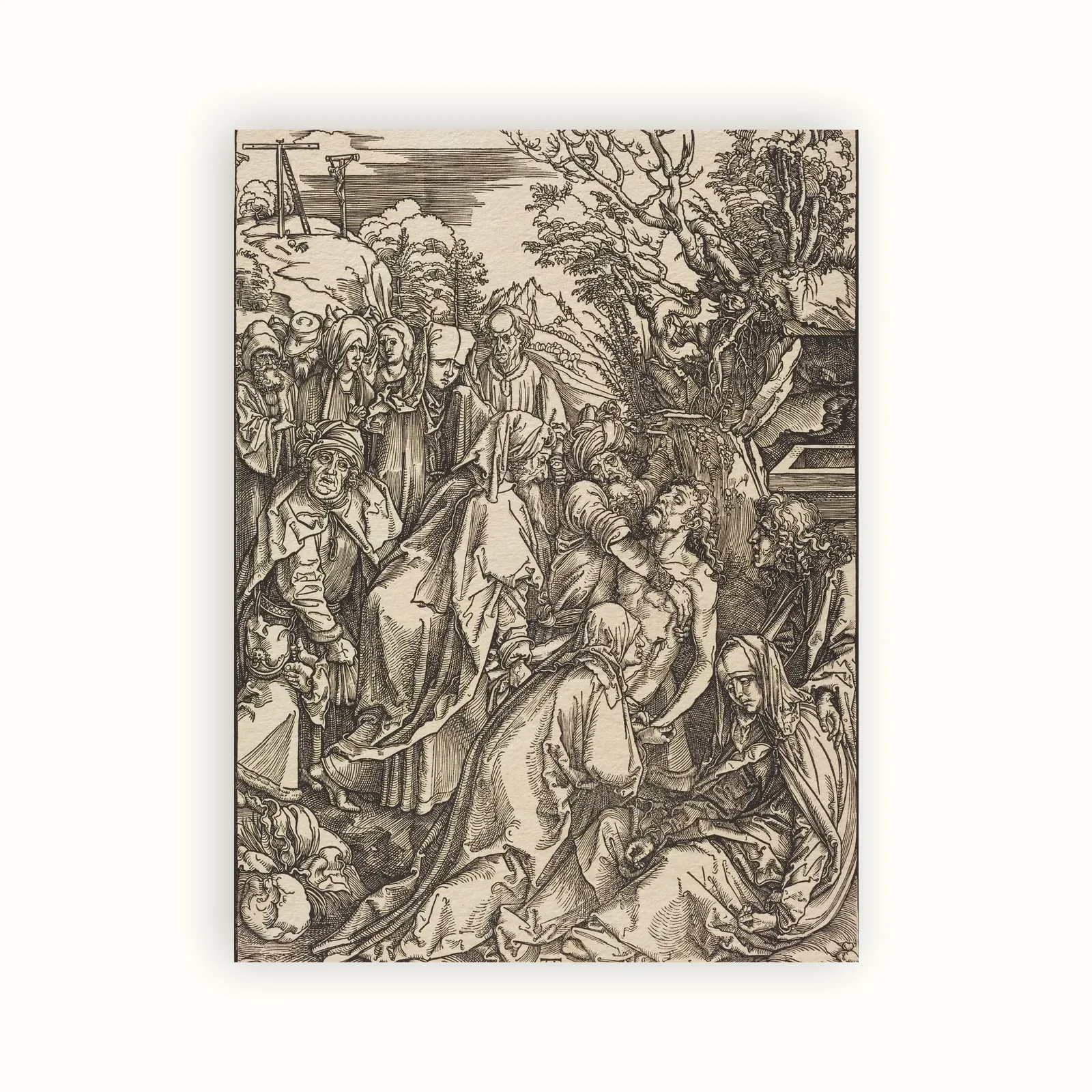 The Deposition by Albrecht Dürer, c. 1497: as a fine art print