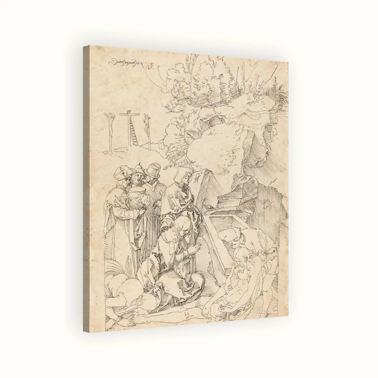 The Entombment by Albrecht Dürer, 1504: Stretched canvas