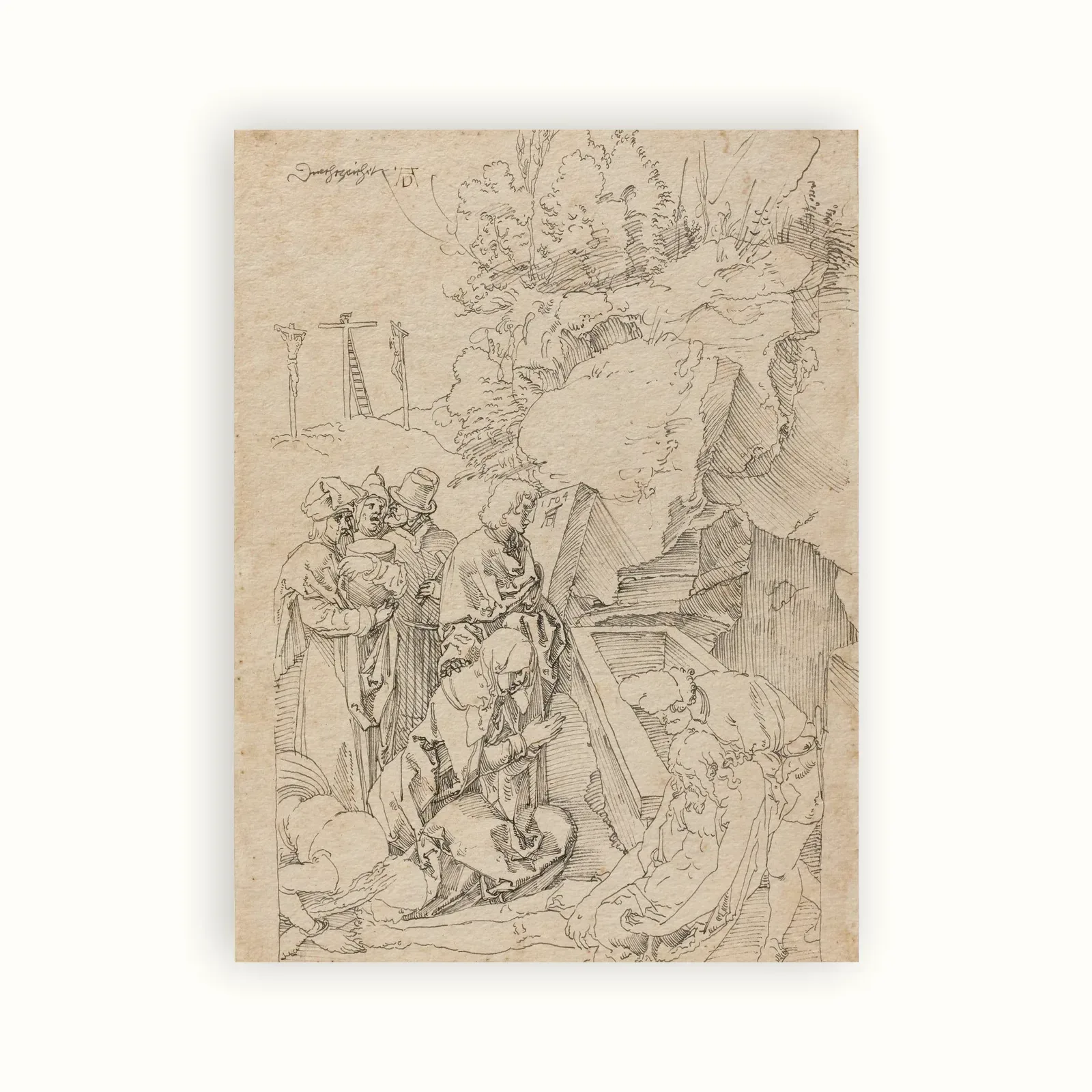 The Entombment by Albrecht Dürer, 1504: as a fine art print