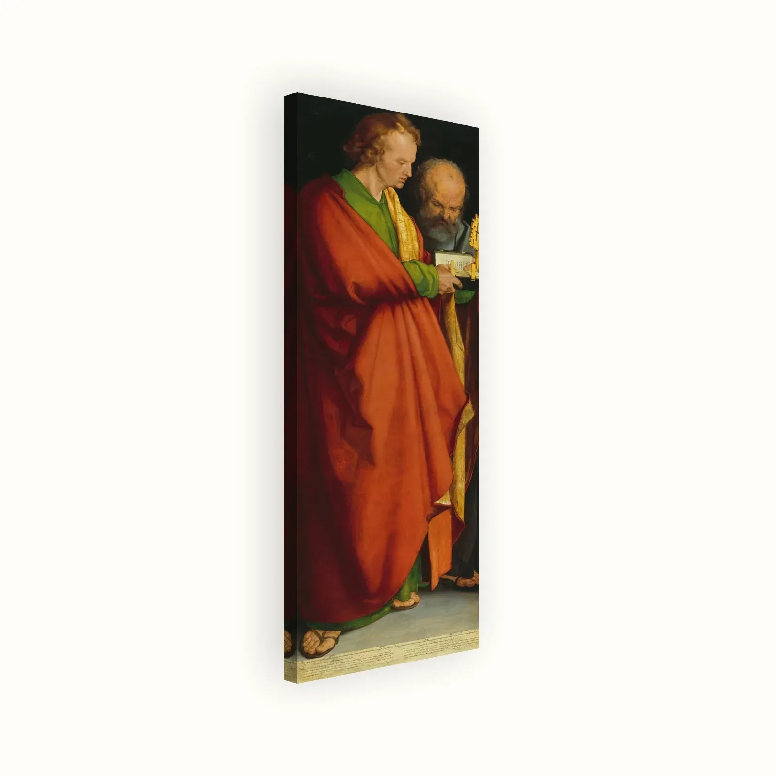 The Four Apostles: Saints John and Peter by Albrecht Dürer, 1526: Stretched canvas