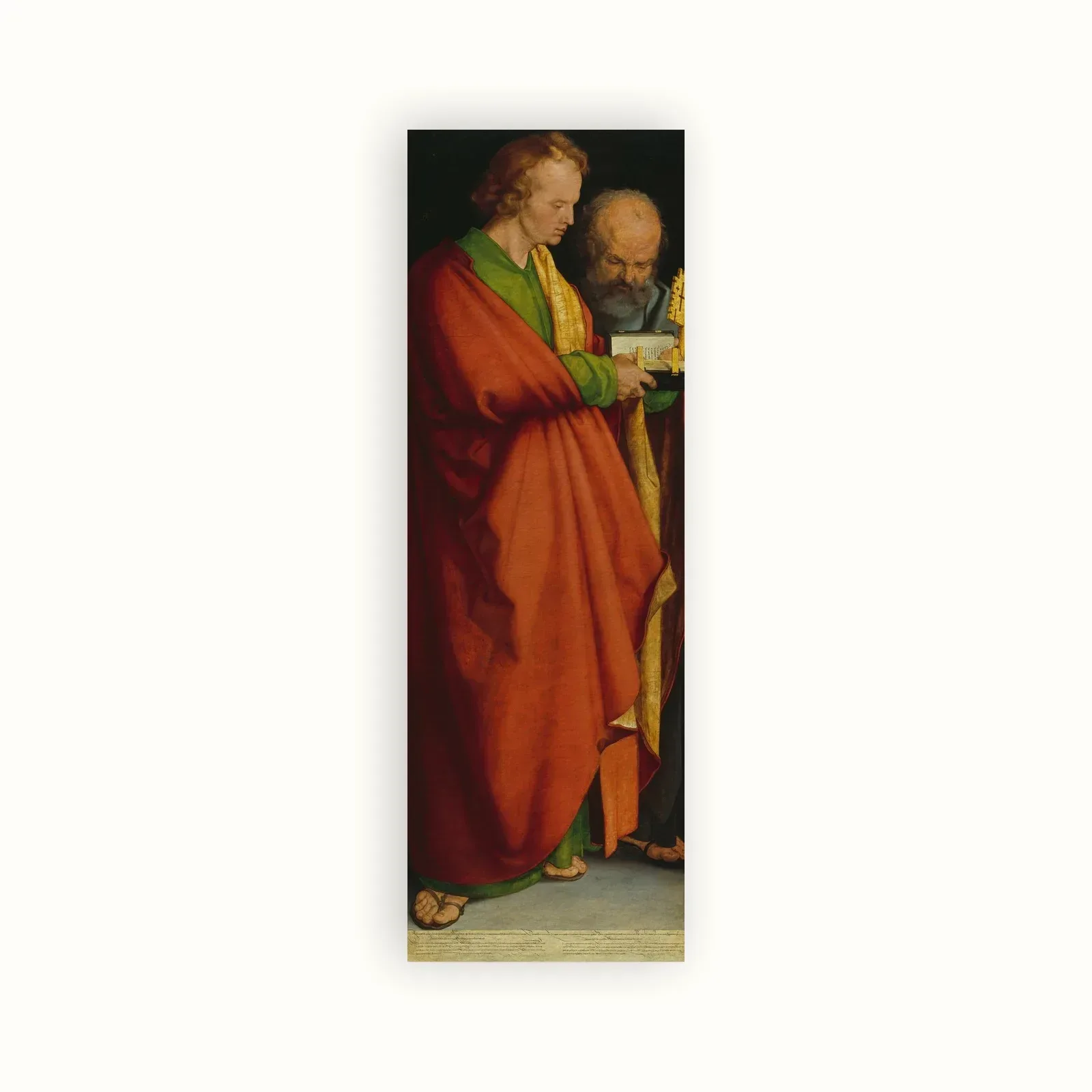 The Four Apostles: Saints John and Peter by Albrecht Dürer, 1526: as a fine art print