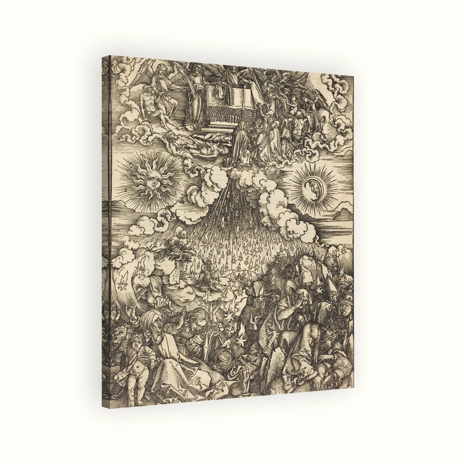 The Opening of the Fifth and Sixth Seals by Albrecht Dürer, c. 1497: Stretched canvas