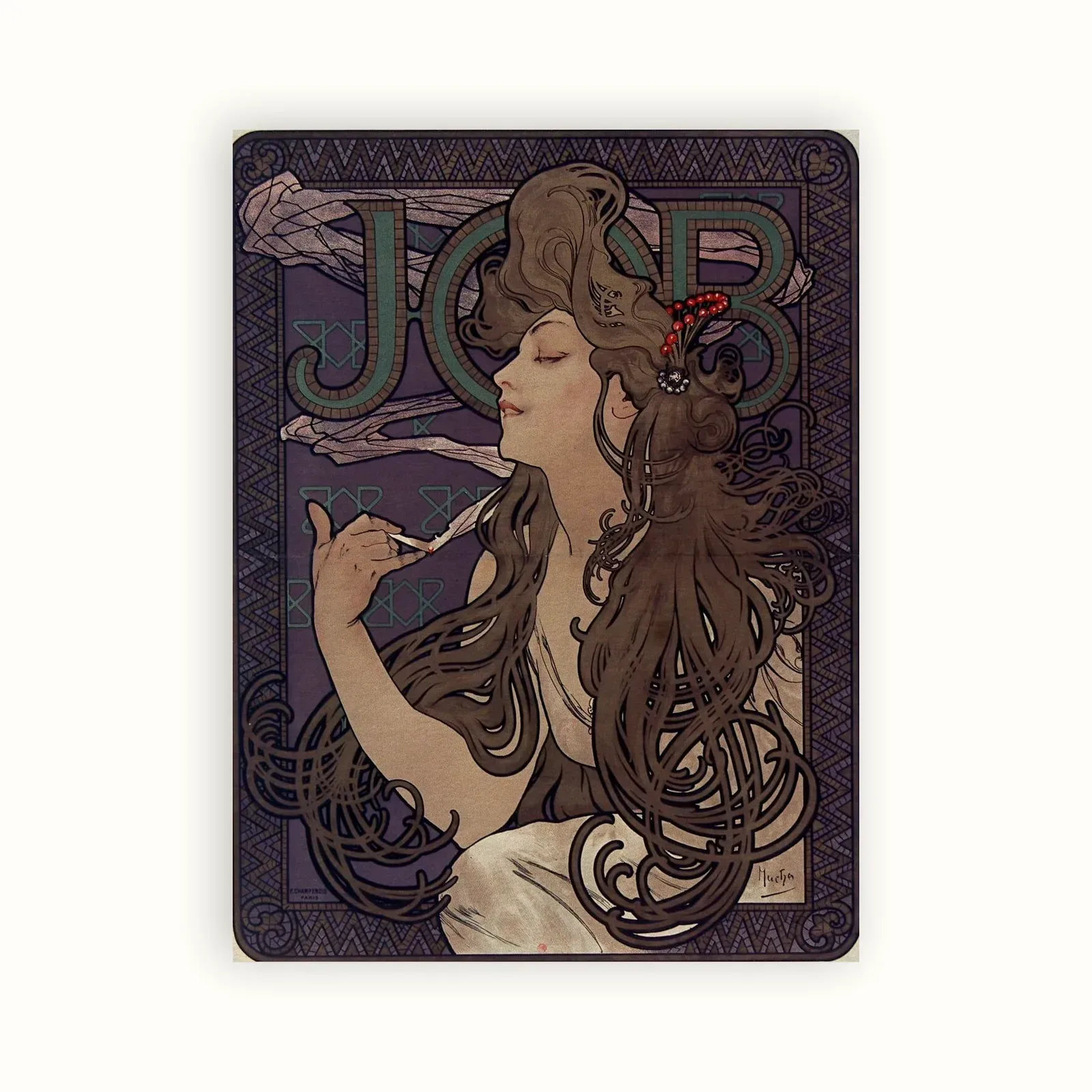 Job by Alphonse Mucha, 1896: as a fine art print