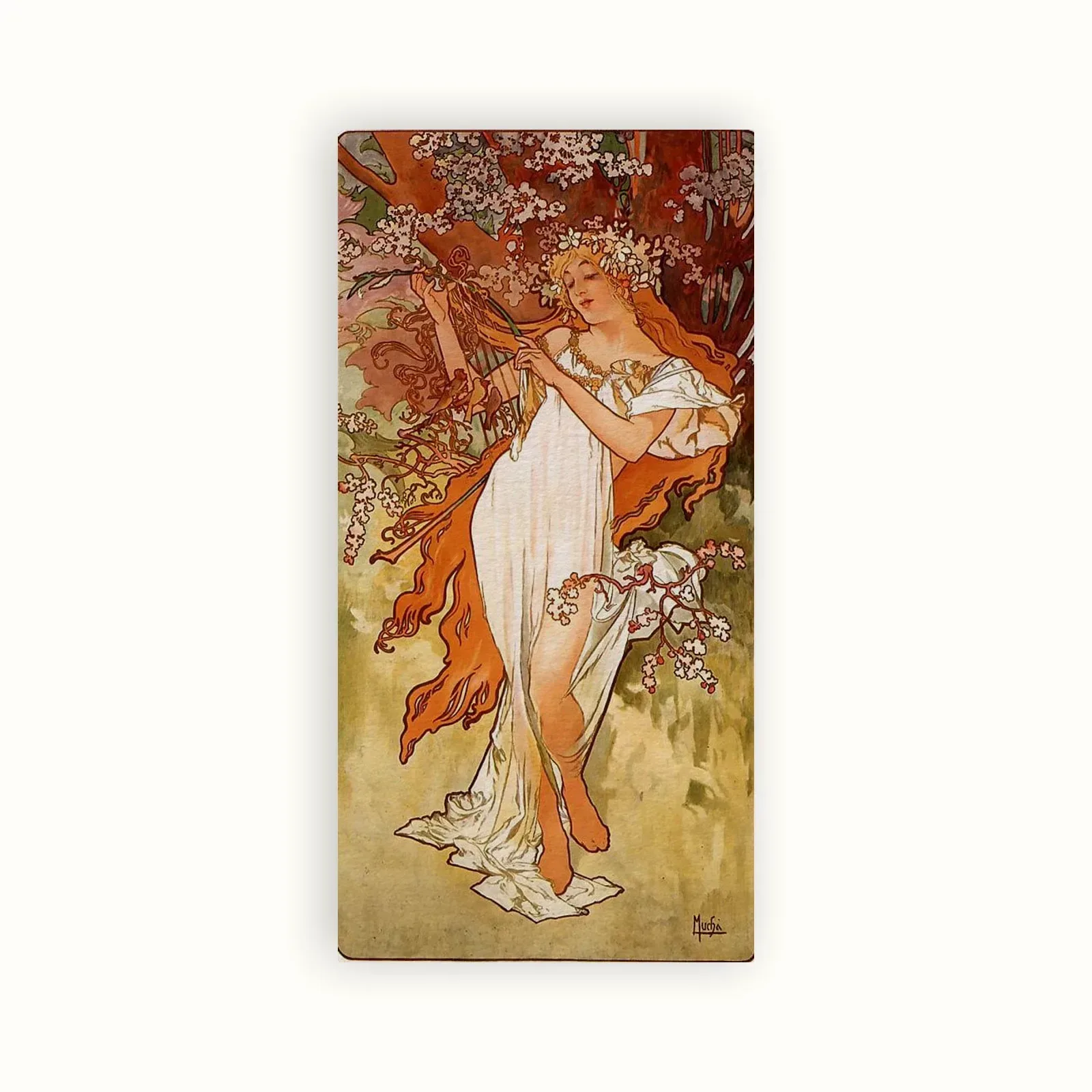 Spring, from The Seasons by Alphonse Mucha, 1896: as a fine art print