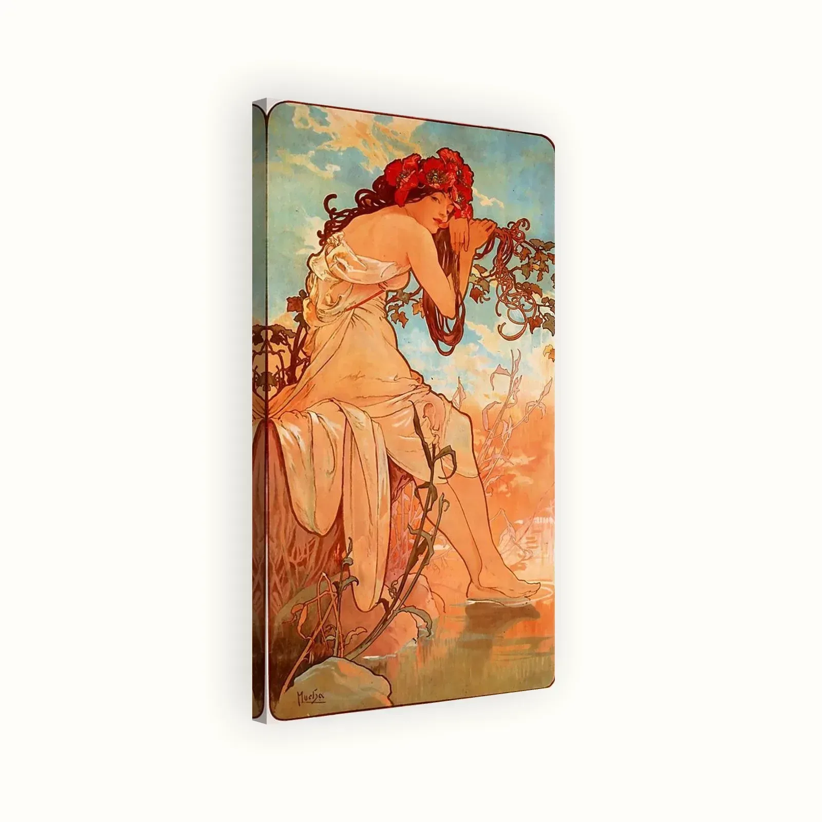 Summer, from The Seasons by Alphonse Mucha, 1896: Stretched canvas