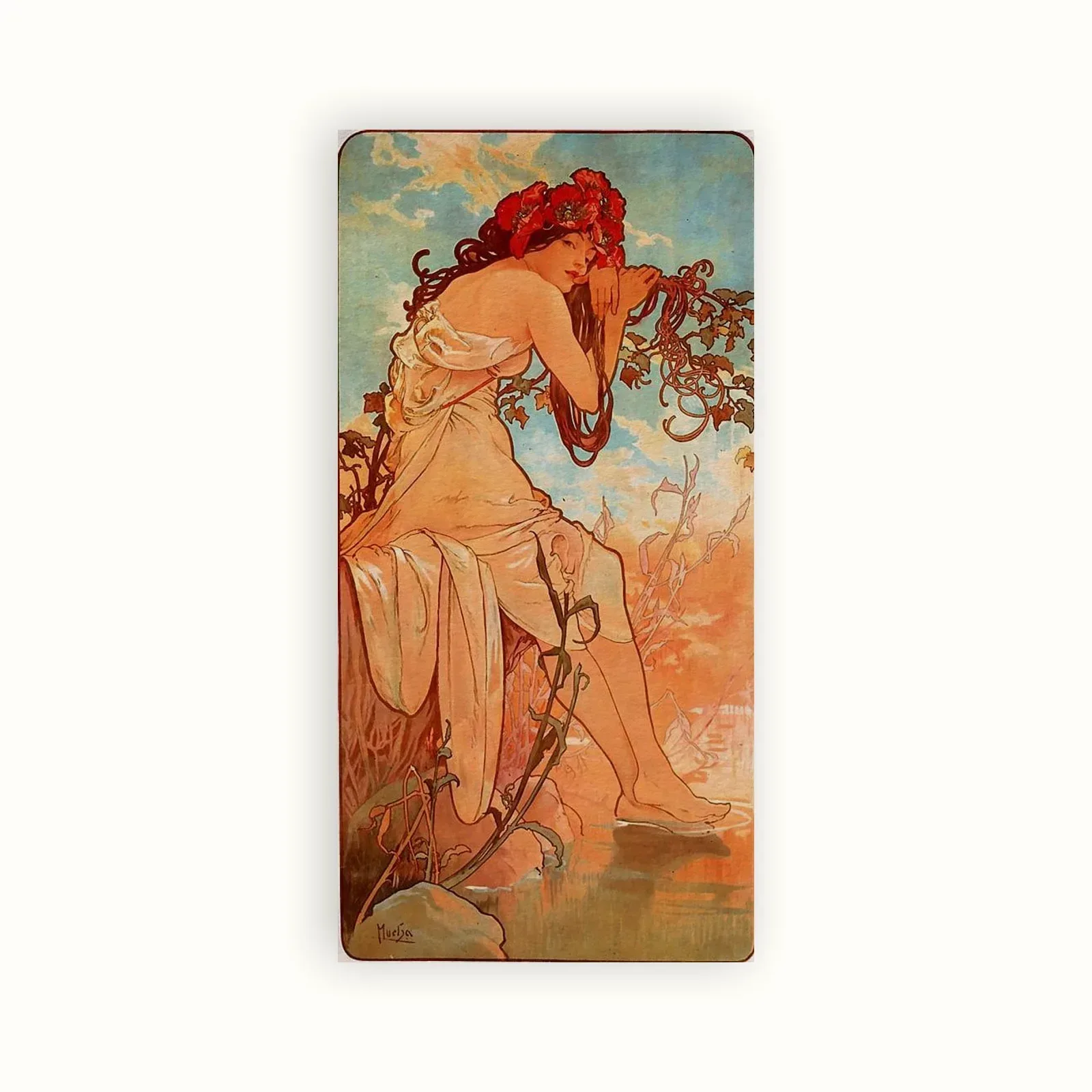 Summer, from The Seasons by Alphonse Mucha, 1896: as a fine art print