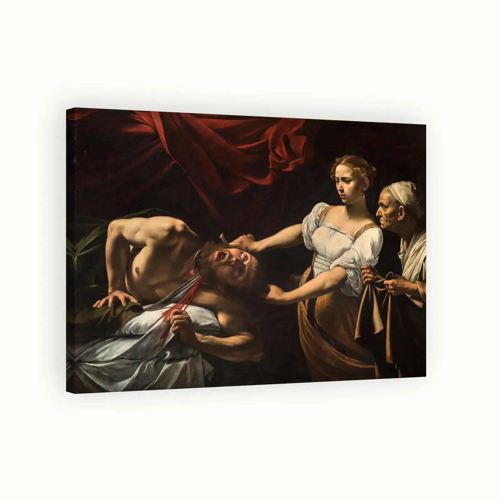 Judith Beheading Holofernes by Caravaggio, c. 1599: Stretched canvas