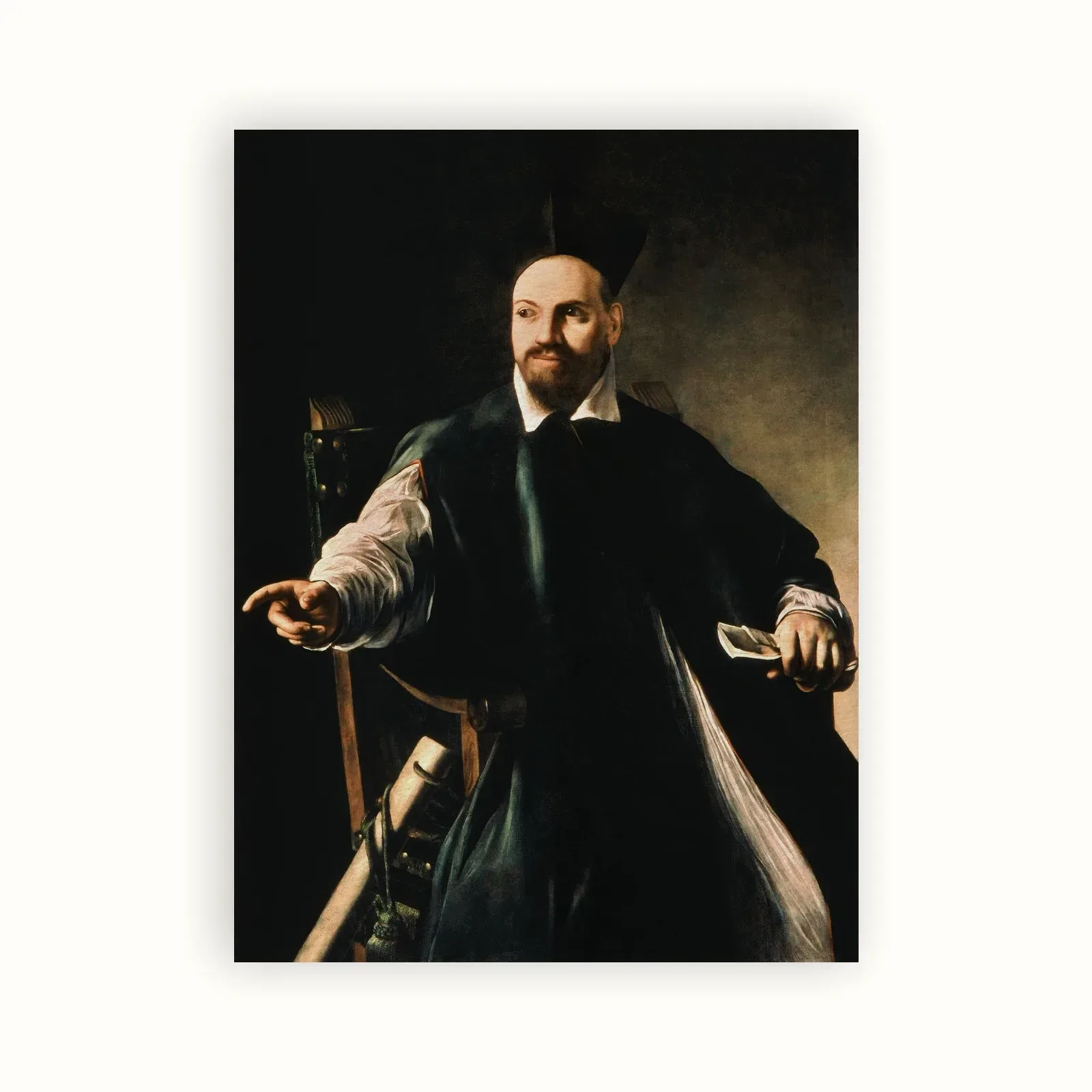 Portrait of Maffeo Barberini, later Pope Urban VIII by Caravaggio, c. 1598: as a fine art print